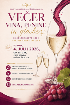 Večer vina, penine in glasbe