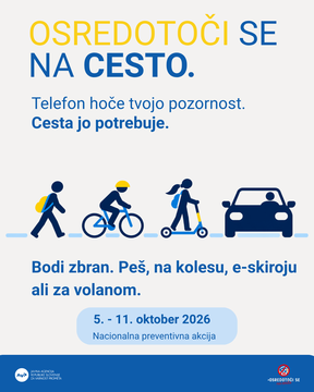 OSREDOTOČI SE NA CESTO