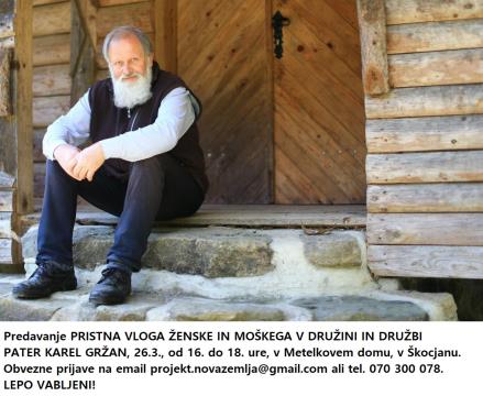 predavanje PRISTNA VLOGA ŽENSKE IN MOŠKEGA V DRUŽINI IN DRUŽBI