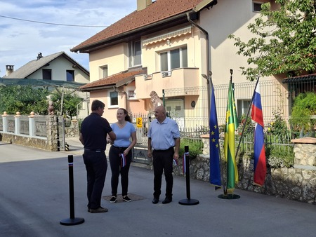 Otvoritev kanalizacije in javne razsvetljave v Grmovljah